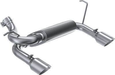 2007-2018 Wrangler/ Unlimited Axle-Back, Dual Rear Exit Exhaust, S5528BLK