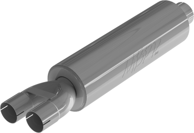 Universal 3-Inch/2.5-Inch, Armor Plus, Single-In, Dual-Out, Chambered Muffler, GP192107